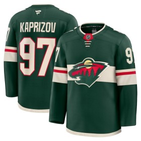Mænd NHL Minnesota Wild Trøje 2024-25 Fanatics Premium Kirill Kaprizov Grøn Hjemme